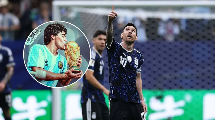Lionel Messi recuerda a Diego Maradona tras nueva final de Argentina. (Foto: Getty Images)