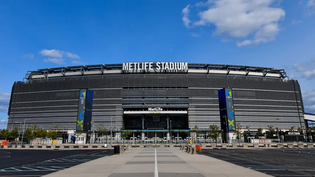 Frontis del Metlife Stadium, lugar donde se jugará la gran final del Mundial 2026.