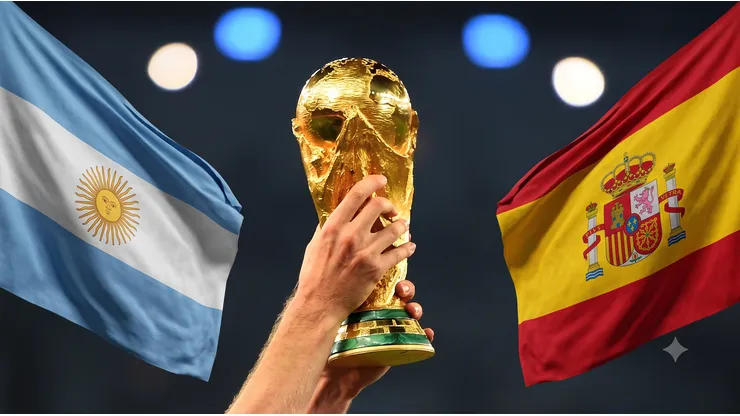 La Copa del Mundo se define entre Argentina y España. (Foto: Getty Images/IA)