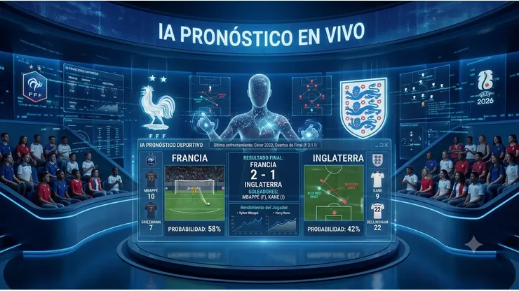 La Inteligencia Artificial da el ganador entre Francia e Inglaterra.