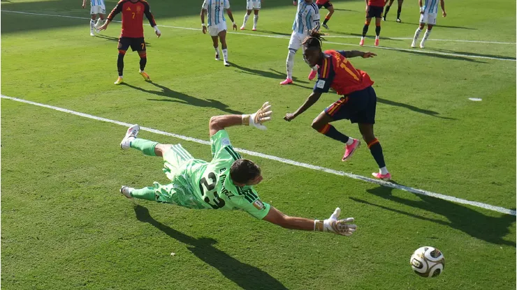 España sufrió la anulación del que era su primer gol (Photo by Dan Mullan/Getty Images)
