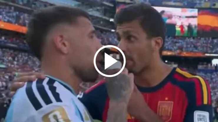 Otamendi le niega el saludo a Rodri y lo encara tras la final: "Toda la semana estuviste..."
