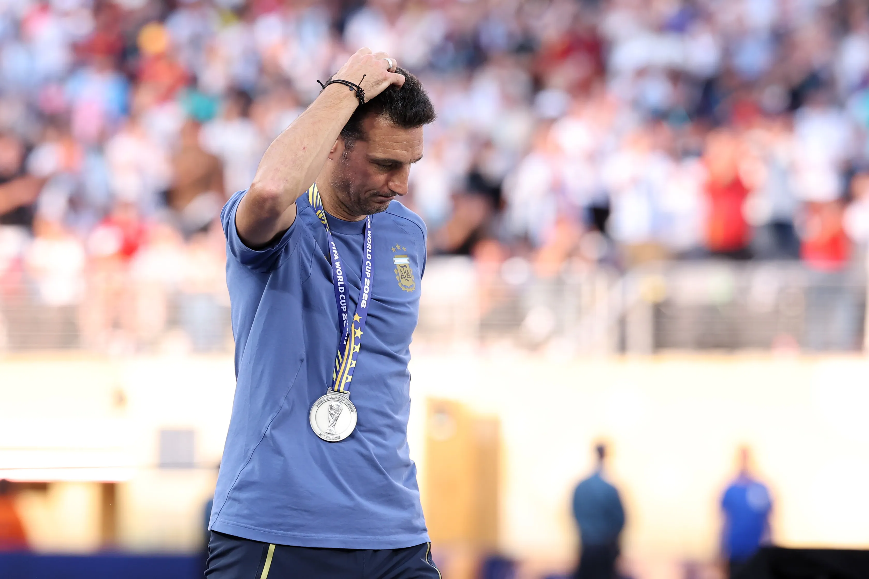 Scaloni tiene contrato con Argentina hasta el 31 de diciembre de 2026 | FOTO: Carl Recine/Getty Images)