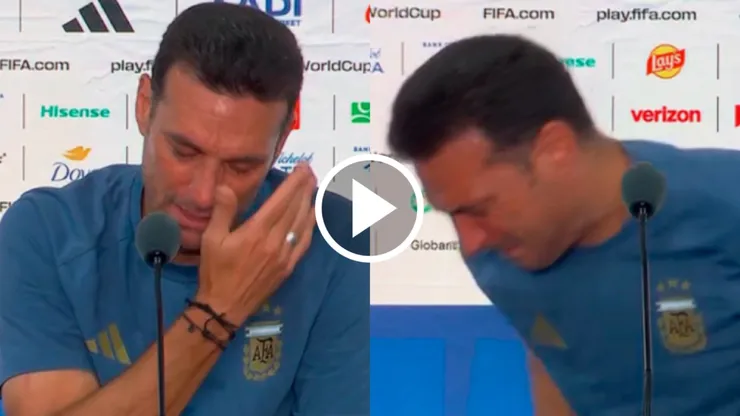Las lágrimas de Scaloni tras la final: el mensaje sobre su futuro que inquieta a Argentina