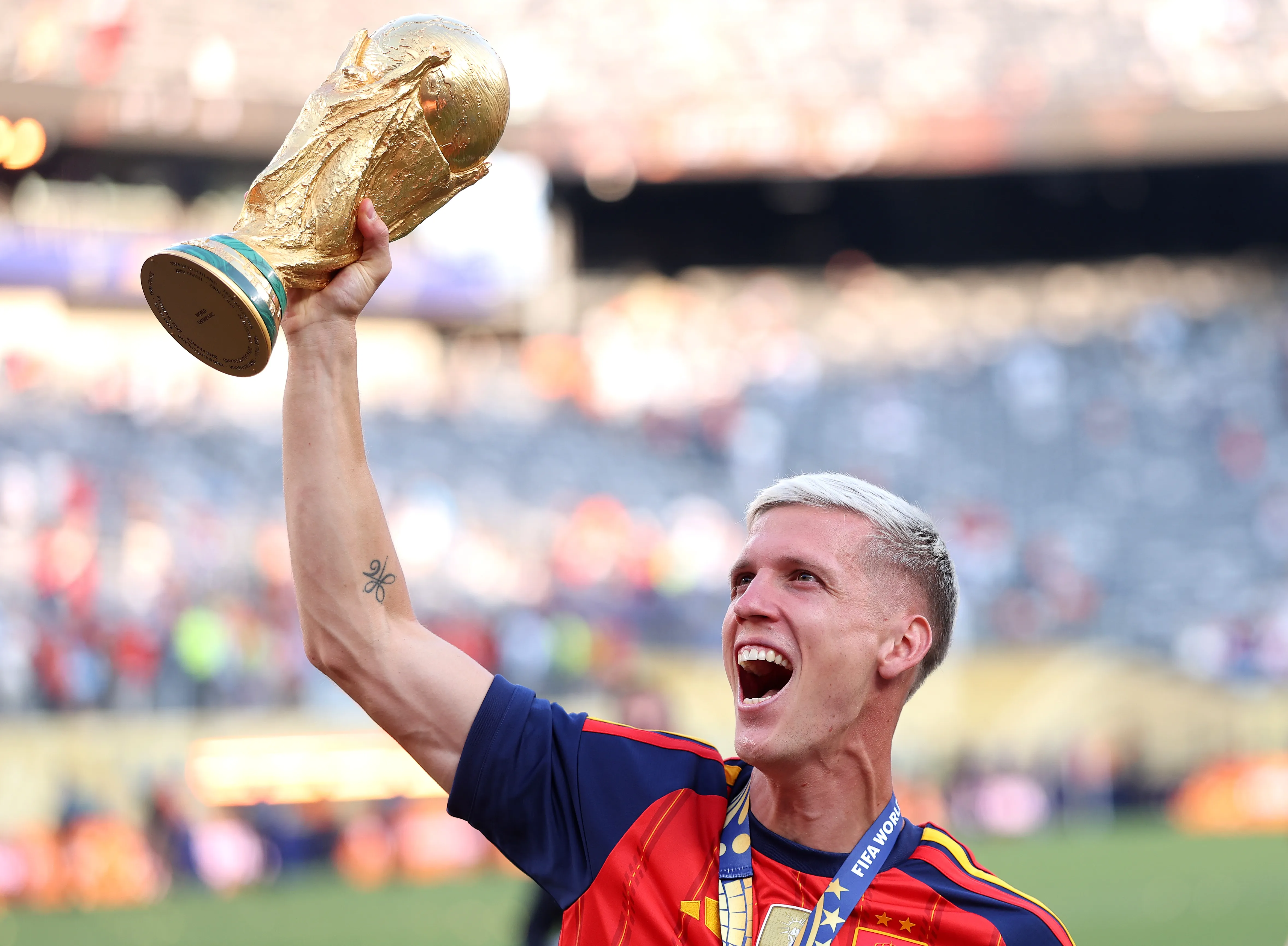 Dani Olmo reaccionó tras la final del Mundial entre España y Argentina. (Foto: Getty Images)