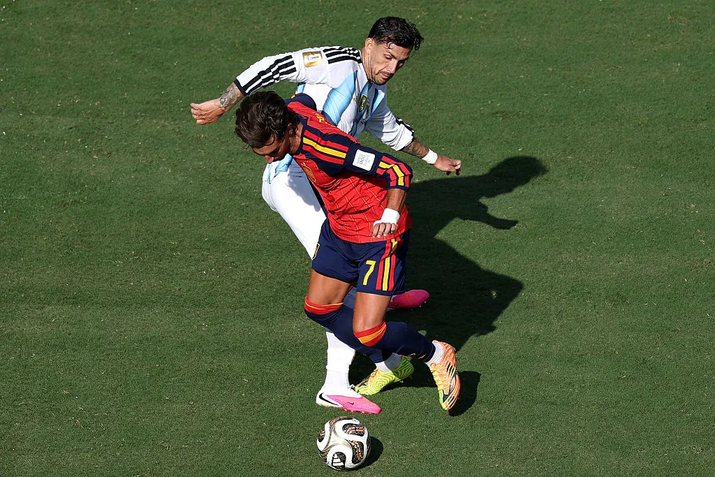 Paredes reconoce que España fue más en la final. | Foto: Getty Images