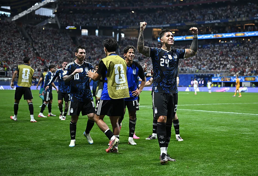 Di María se da por pagado tras la victoria ante Inglaterra en el Mundial. | Foto: Getty Images