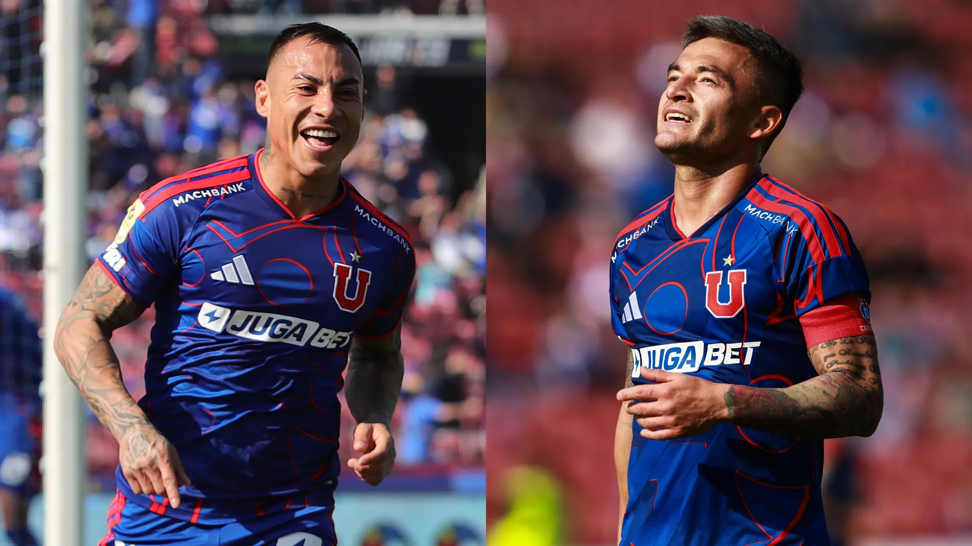 Eduardo Vargas y Charles Aránguiz están listos en Universidad de Chile. (Imágenes: Photosport)