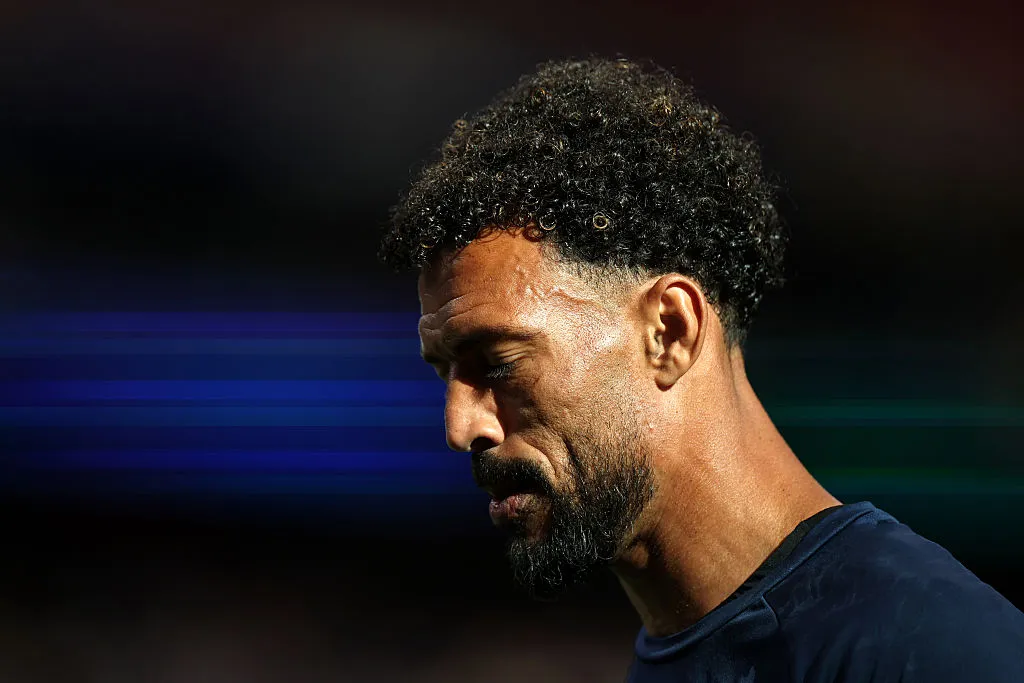 HOUSTON, TEXAS – JUNE 26: Vozinha #1 of Cabo Verde warms up before the FIFA World Cup 2026 Group H match between Cabo Verde and Saudi Arabia at Houston Stadium on June 26, 2026 in Houston, Texas. (Photo by Francois Nel/Getty Images)