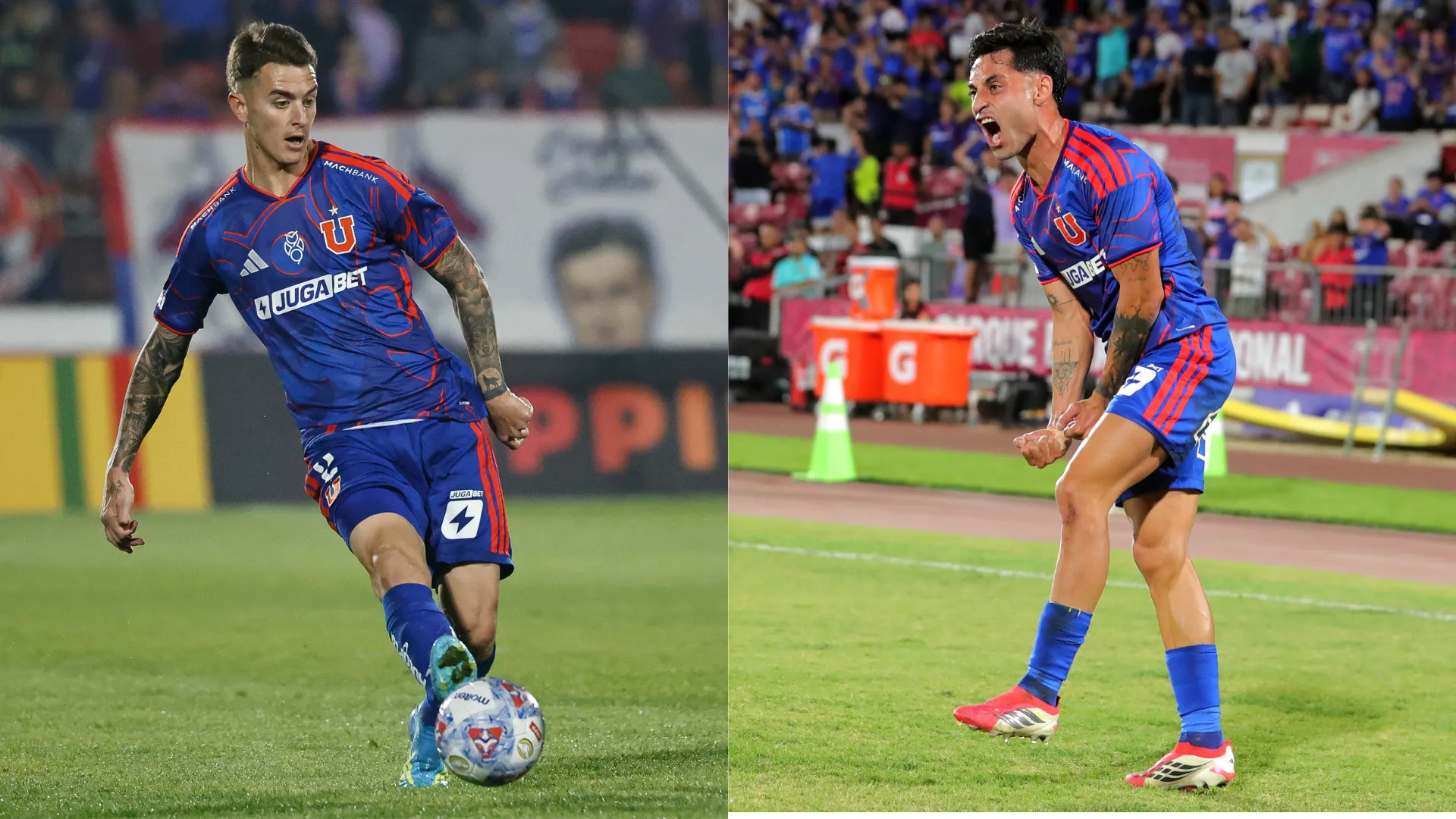 Franco Calderón y Javier Altamirano se mantienen en Universidad de Chile. (Imágenes: Photosport)