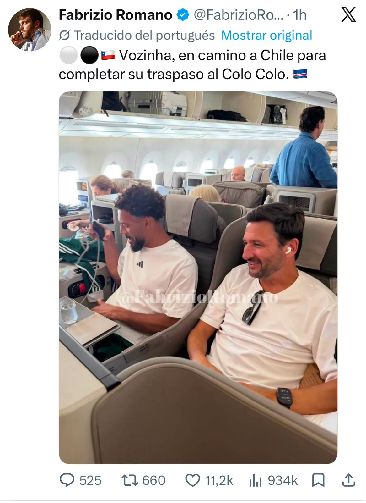 Captura de la publicación de Fabrizio Romano en X.