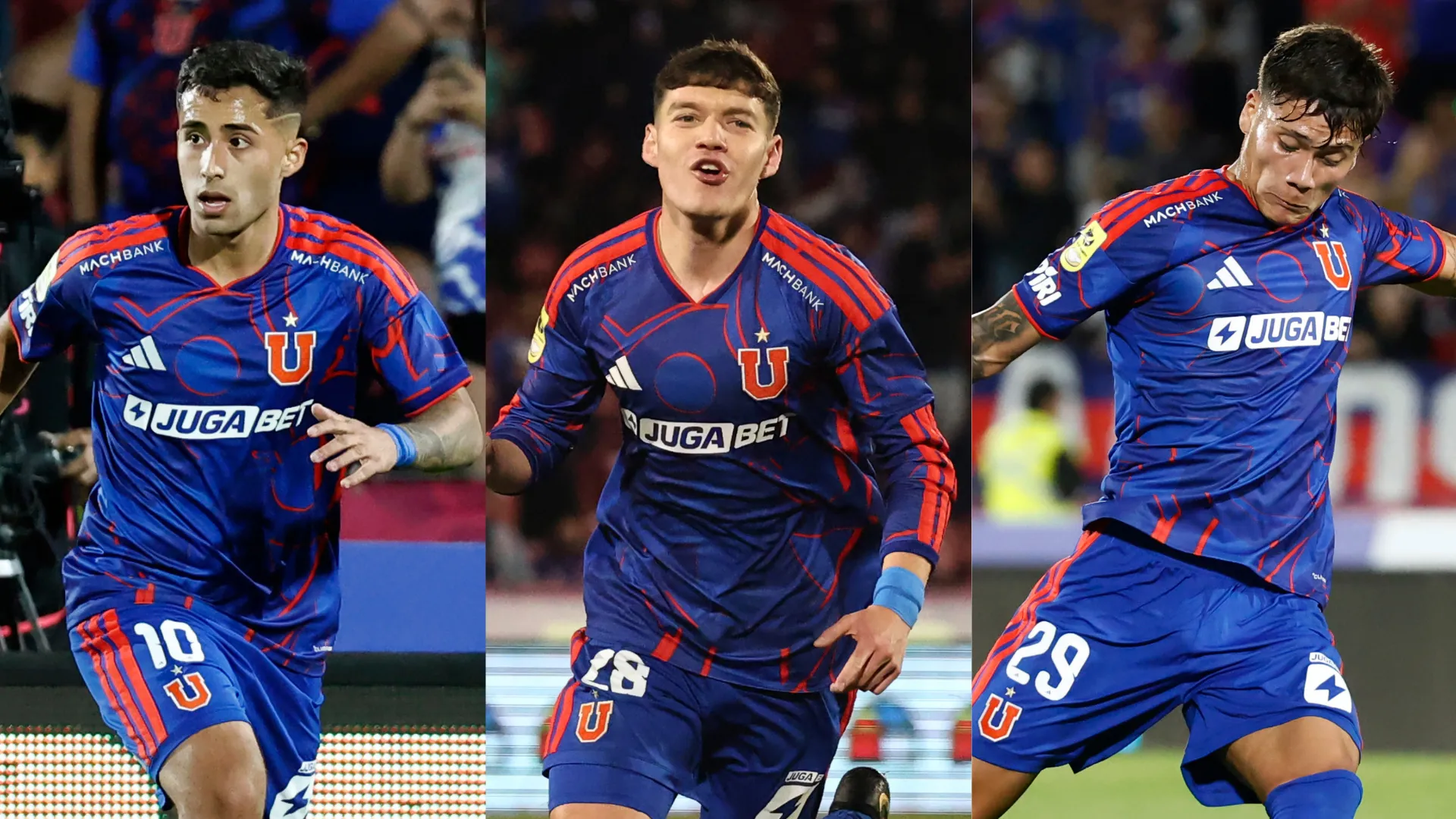Tobías Reinhart elogió a tres canteranos de Universidad de Chile. (Imágenes: Photosport)