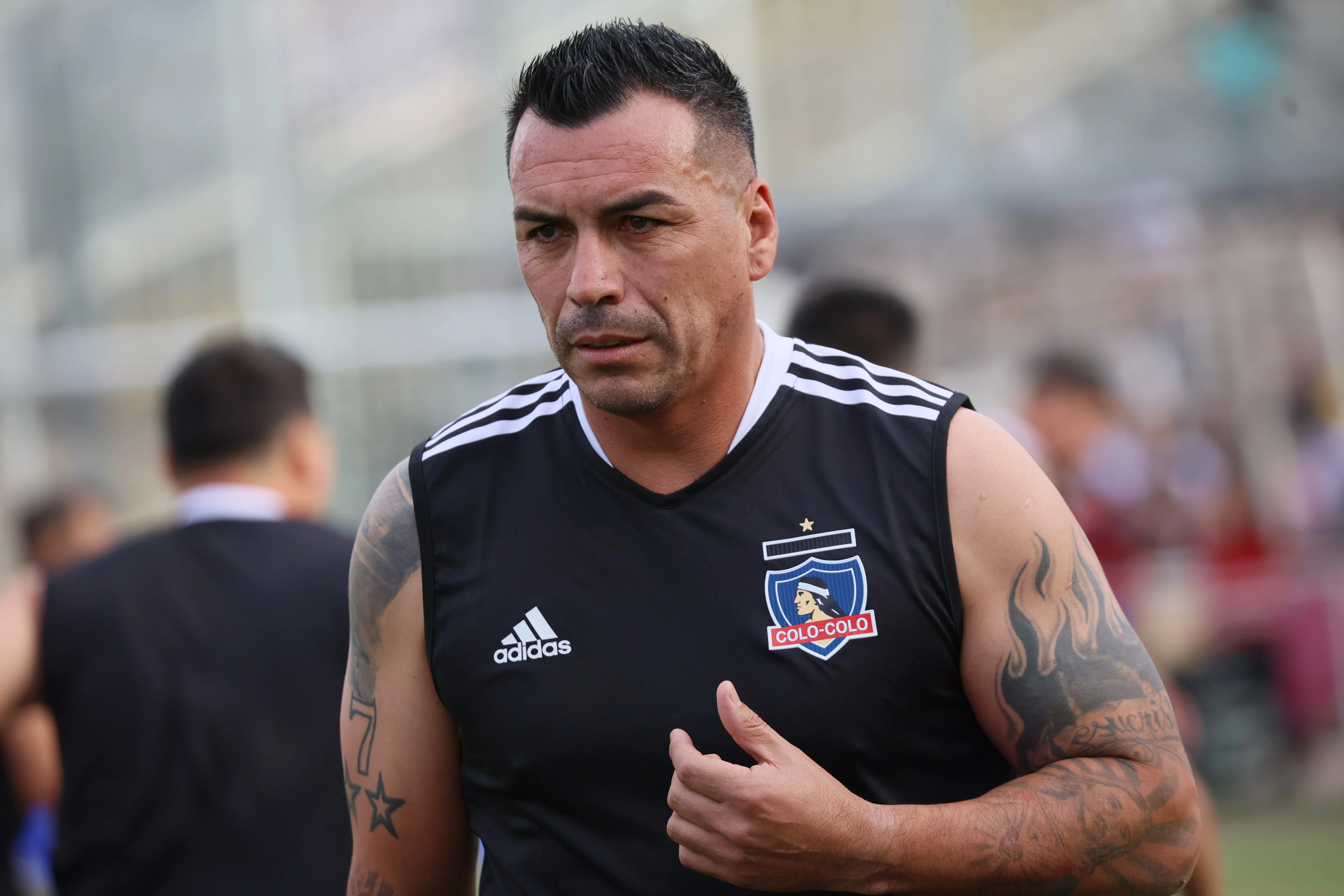 Esteban Paredes ya vive el Superclásico entre Colo Colo y Universidad de Chile. (Imagen: Photosport)