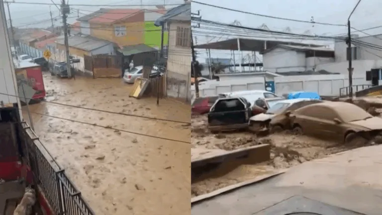 Fuertes lluvias provocaron graves destrozos en Tocopilla (Créditos: Chilevision.cl)