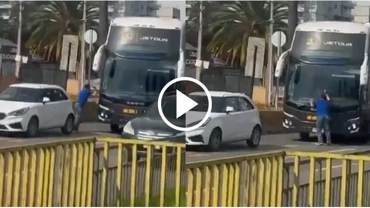 Confuso incidente en la previa del Superclásico.