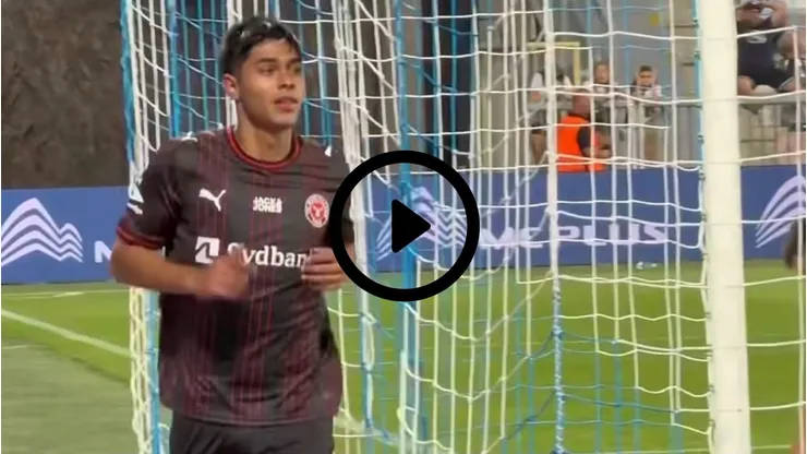 Darío Osorio anotó un tremendo golazo en la Conference League