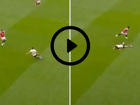 VIDEO: El grosero error de Marcelino Núñez ante el Manchester United