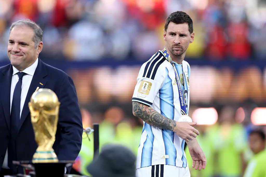 Su último partido con la Albiceleste fue la final del Mundial 2026 (Photo by Justin Setterfield/Getty Images).