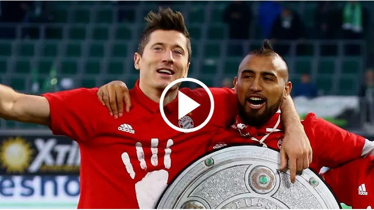Lewandowski y Vidal fueron compañeros en el Bayern Múnich. (Foto: Getty Images)
