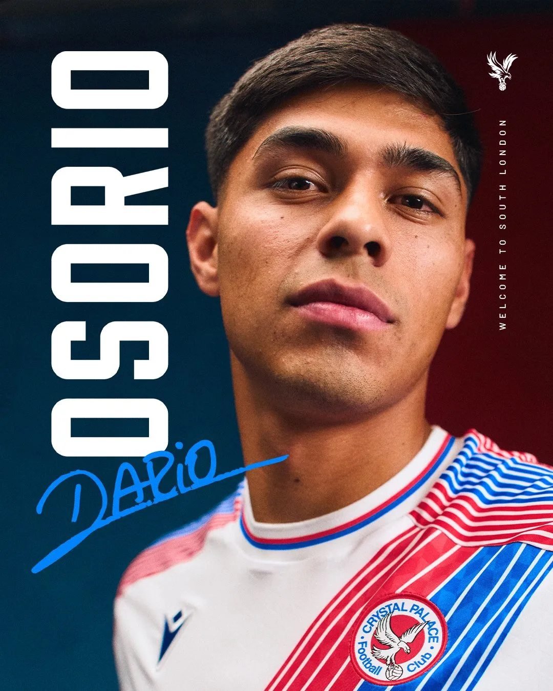 Darío Osorio es el nuevo fichaje del Crystal Palace de la Premier League. (Foto: CPFC)