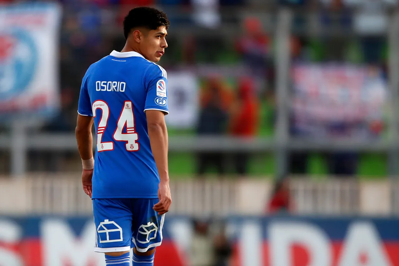 Osorio con la 24 en la Universidad de Chile | Foto: Photosport