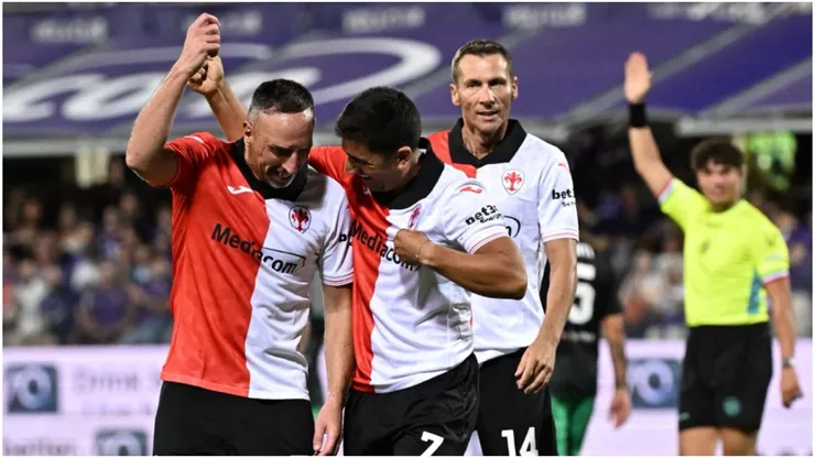 La celebración de David Pizarro con Frank Ribéry que se hizo viral