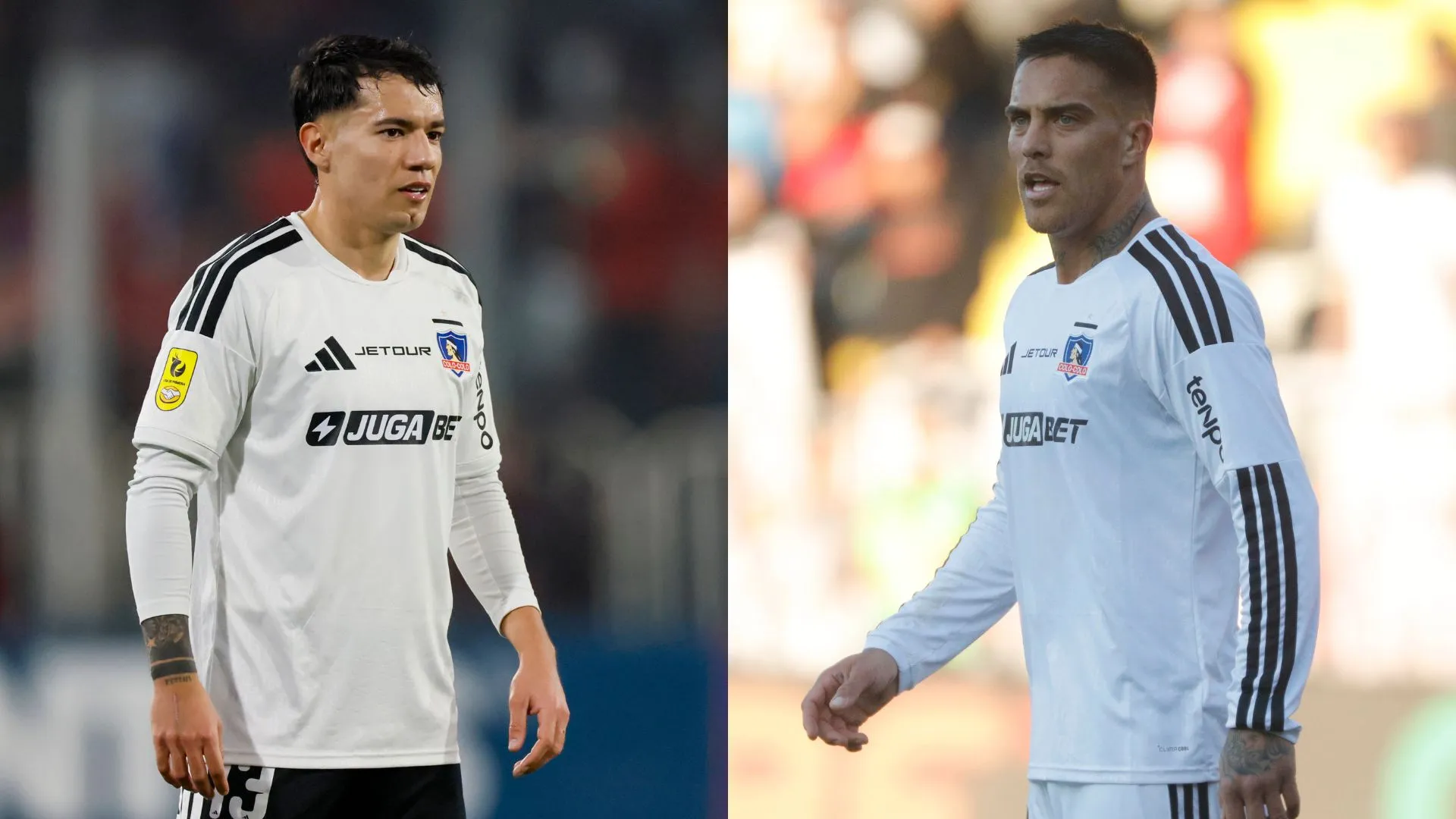 Matías Fernández y Javier Méndez no estarían considerados en Colo Colo para el 2027. (Foto: Photosport)