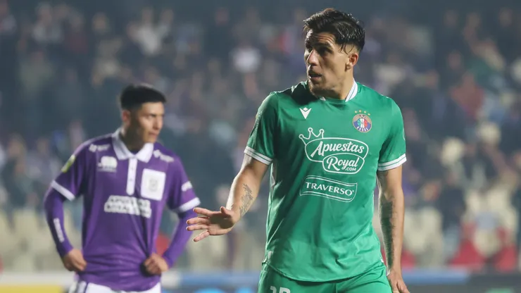 César Pinares le da el triunfo a Audax Italiano en Concepción. (Foto: Eduardo Fortes/Photosport)