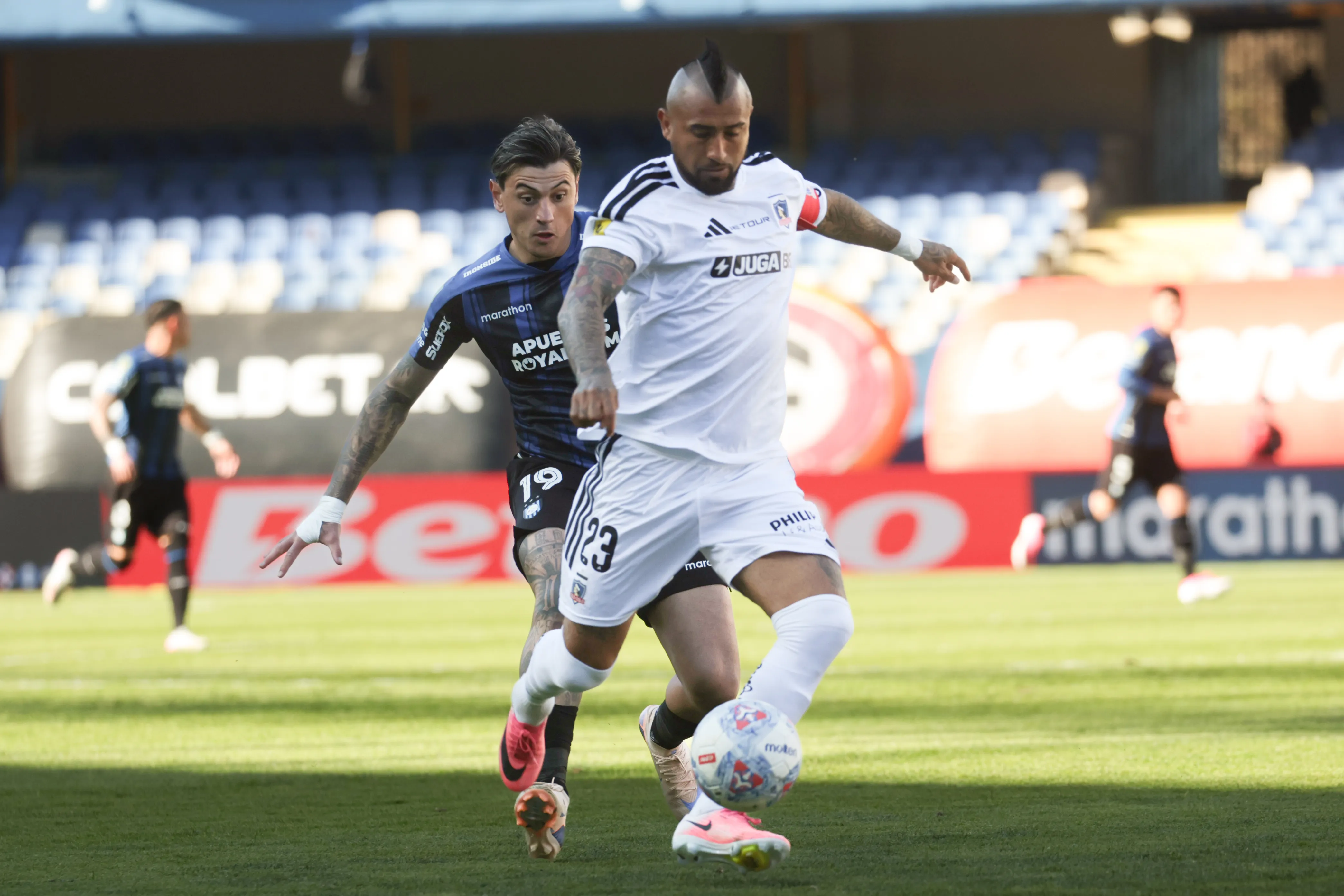 Arturo Vidal fue cuestionado en Colo Colo. (Imagen: Photosport)