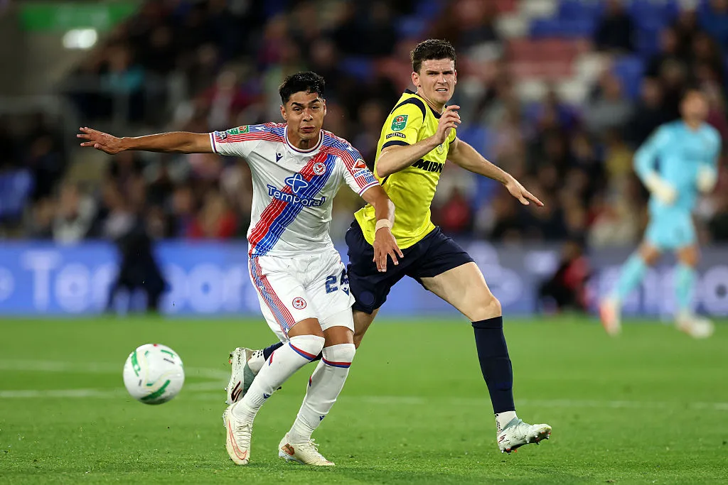 Darío Osorio jugó su primer partido como titular con el Crystal Palace. (Foto: Andrew Redington/Getty Images)