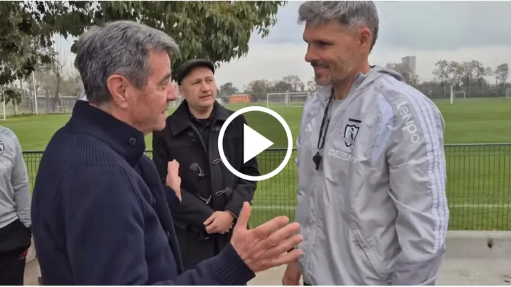 Mirko Jozic y Fernando Ortiz tuvieron un cercano diálogo. (Foto: Captura)
