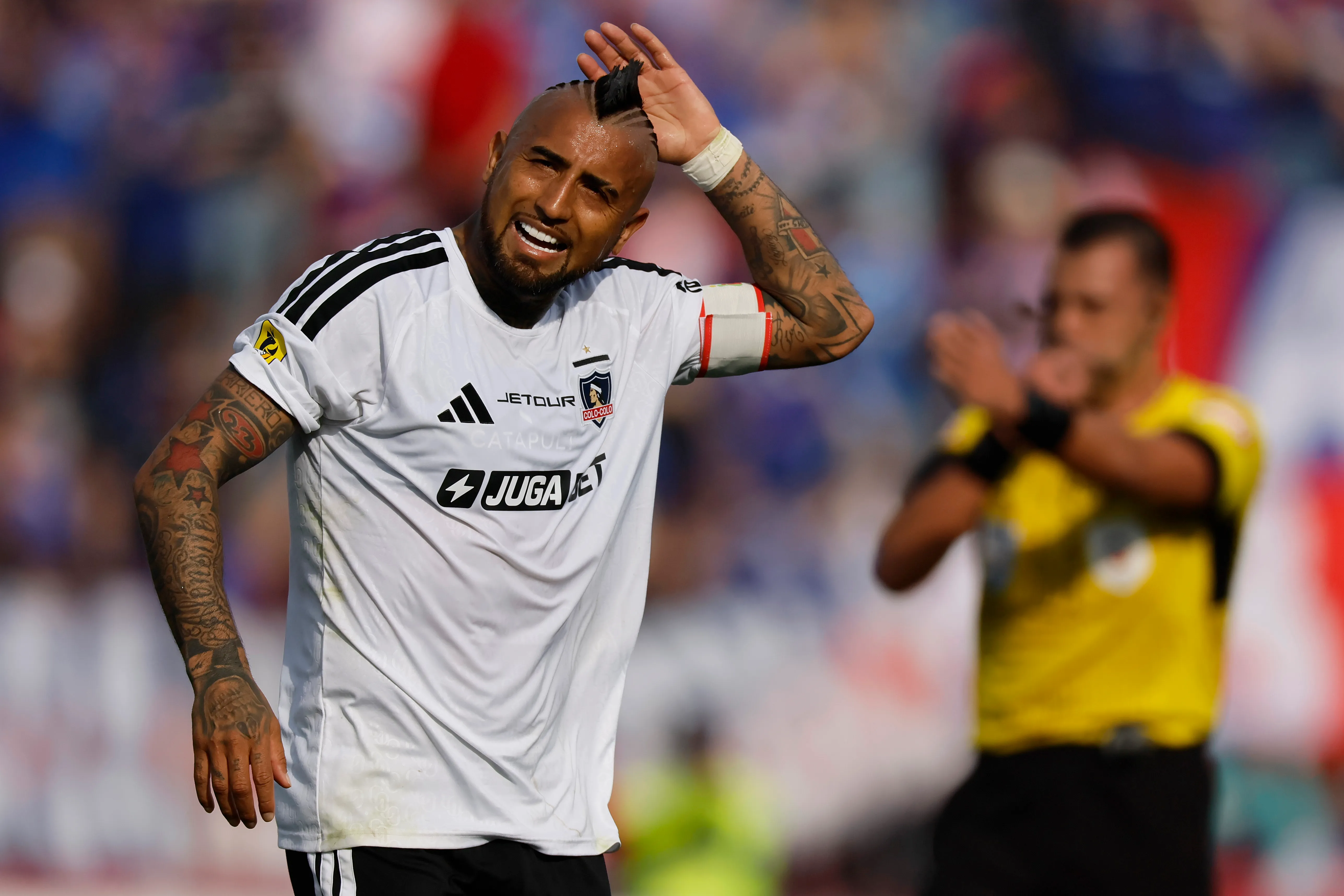 Arturo Vidal no estará en el duelo entre Colo Colo y Deportes Concepción. (Imagen: Photosport)