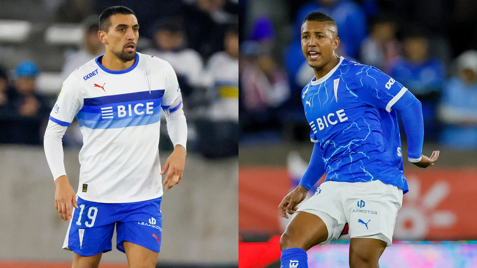 Branco Ampuero y Jhojan Valencia siguen en Universidad Católica. (Imágenes: Photosport)