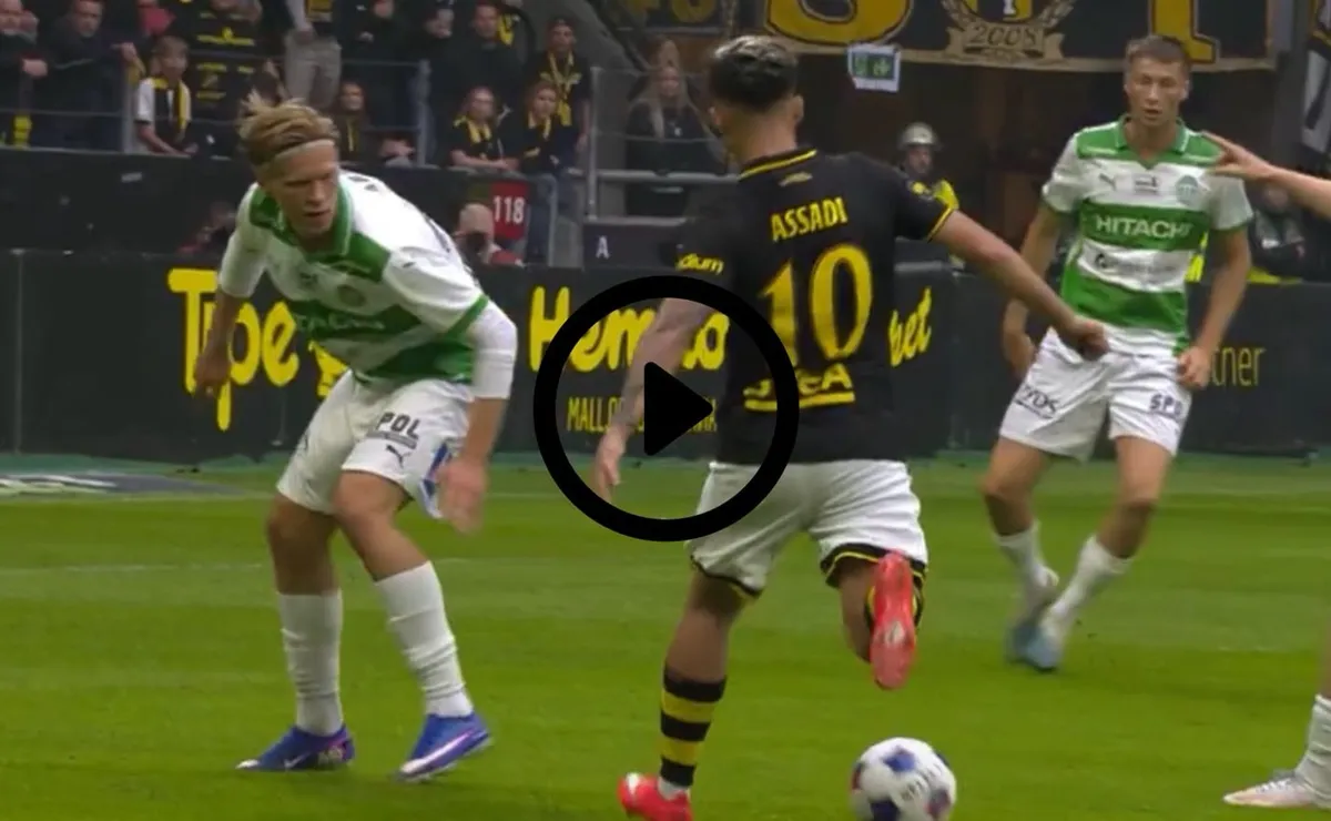 VIDEO: La polémica jugada que tuvo a Lucas Assadi como protagonista en el fútbol sueco