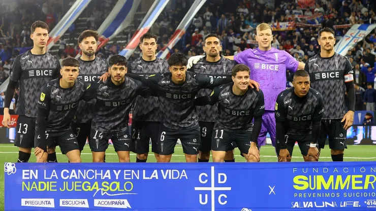 Universidad Católica y su formación confirmada ante Palestino
