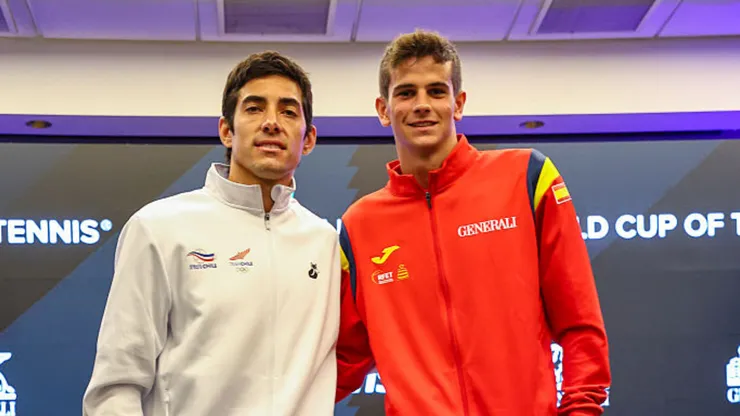 Garin vs. Jodar, en el segundo punto de la serie entre Chile y España.