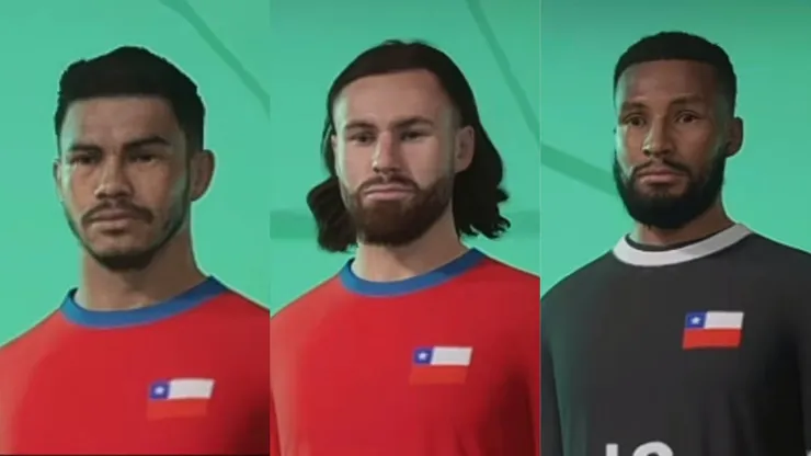 Gabriel Suazo, Ben Brereton y Lawrence Vigouroux entre los más parecidos de Chile en el FC 27. (Foto: Captura)