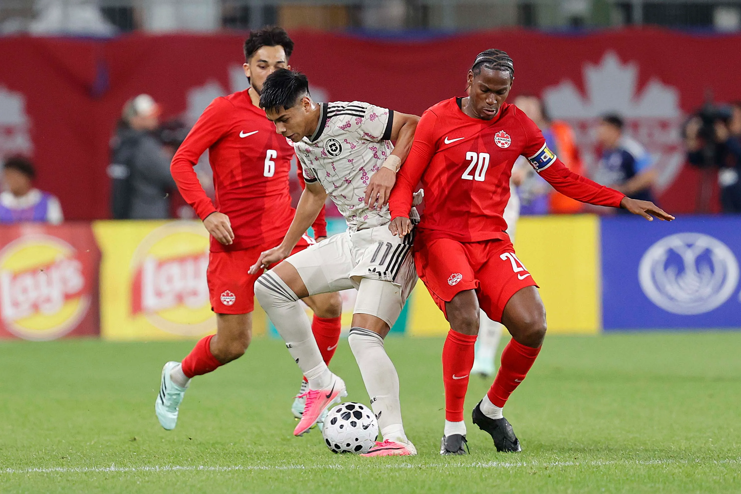 Darío Osorio fue de los más destacados en la derrota de Chile ante Canadá. (Foto: Carlos Parra – FFCh)