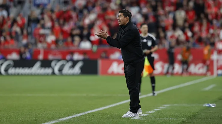 Nicolás Córdova en la derrota de Chile en Toronto. (Foto: Carlos Parra - FFCh)