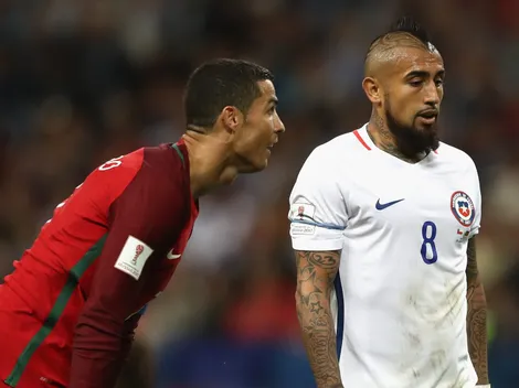 Arturo Vidal reacciona indignado a la salida de Cristiano Ronaldo en Portugal