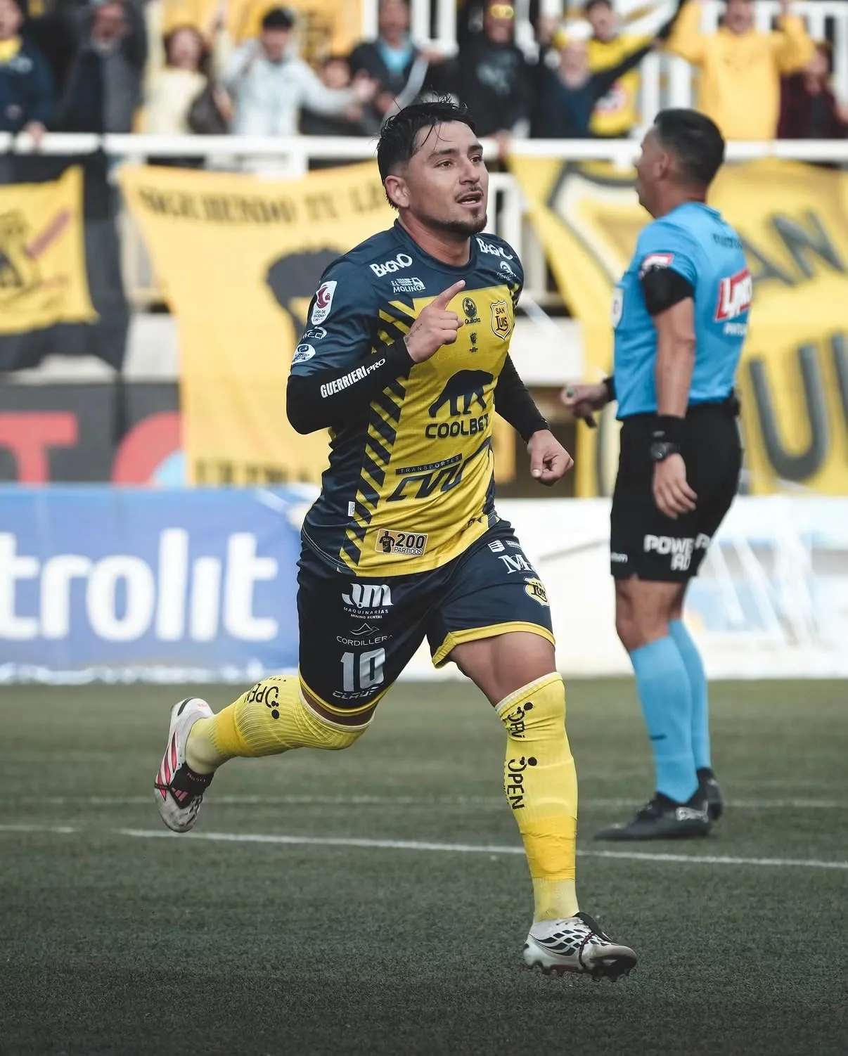 Sebastián Parada fue figura en el triunfo Canario. (Foto: @sanluisdequillota)