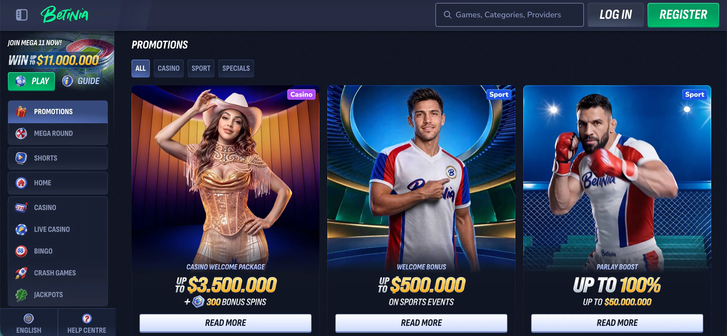Promociones de Betinia