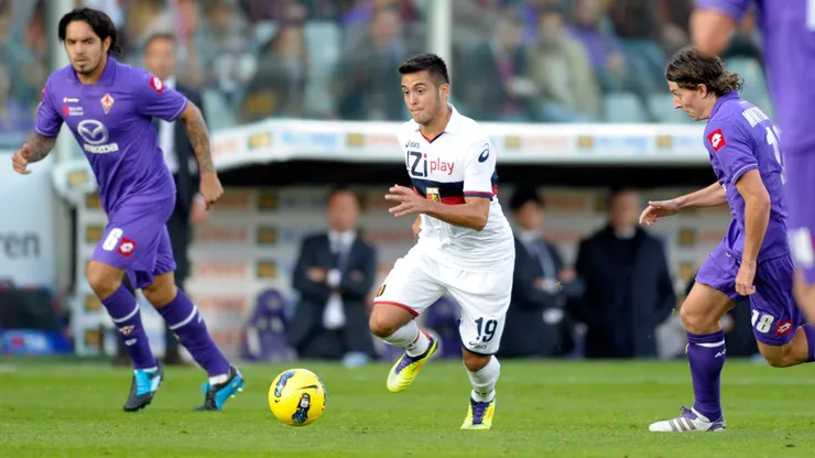 Cristóbal Jorquera en el Genoa de Italia.