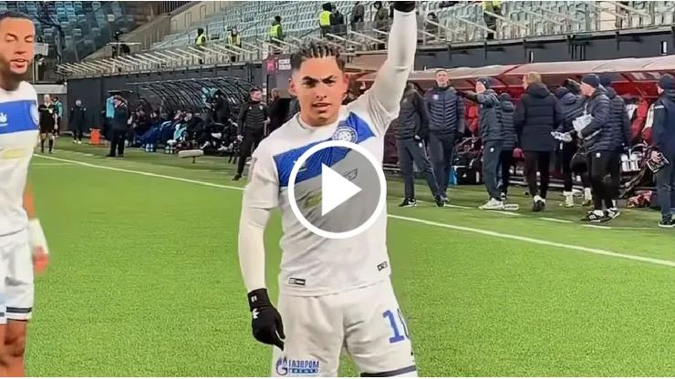 Jordhy Thompson fue la figura en empate del FC Orenburg. (Foto. Captura)