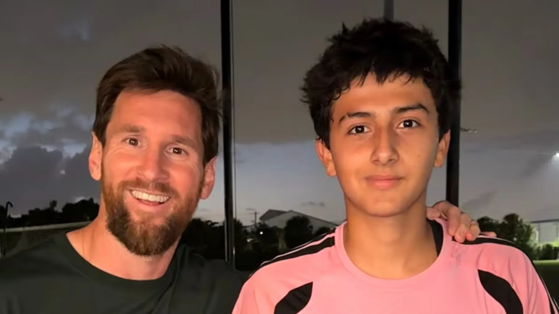 Marcel Olivares conoció a Lionel Messi. (Imagen: Instagram)