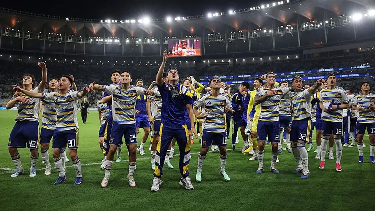 Boca Juniors festejó con todo la clasificación a la final de la Copa Sudamericana. (Foto: Wagner Meier/Getty Images)