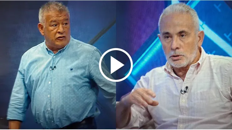 Juvenal Olmos y Claudio Borghi se enfrascaron en un tenso cara a cara.