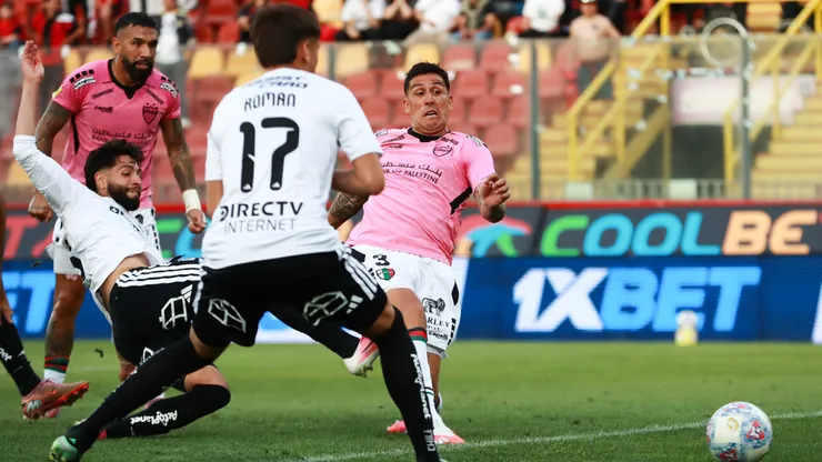 Enzo Roco marcó el empate 1-1 de Palestino ante Colo Colo.