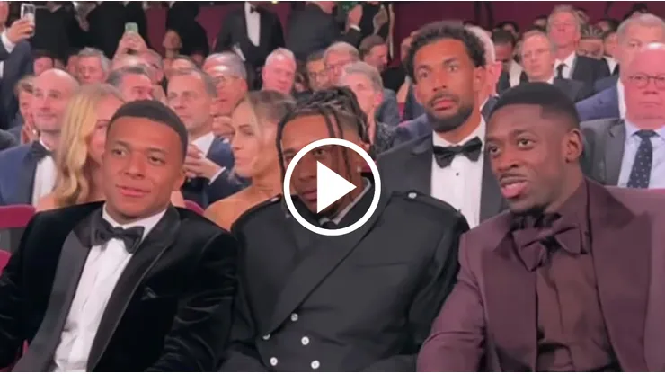 Vozinha junto a los astros franceses en el Balón de Oro 2026. (Foto: Captura)