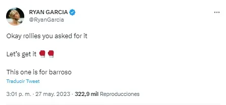 Ryan Garcia quiere enfrentar a Rolly Romero.